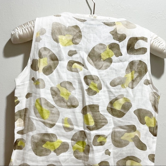 I LINEN Women’s Animal Print Cheetah Linen Dress - Picture 6 of 8